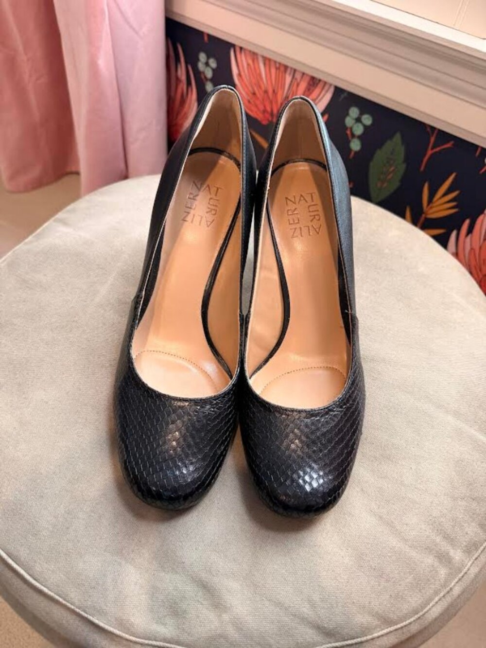 Naturalizer Chunky Rhea Heel in Black
